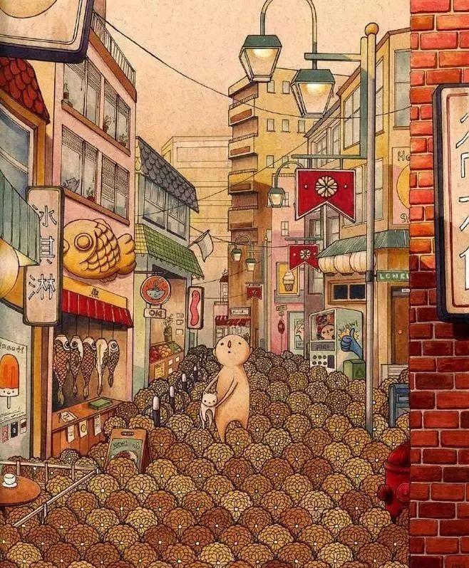 朋友圈最暖心插画:想回到过去……