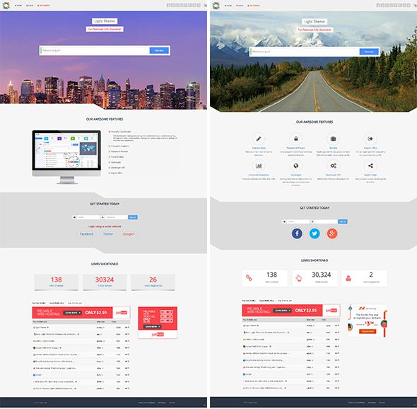 Premium URL Shortener高级商业主题Light V1.6汉化修复版